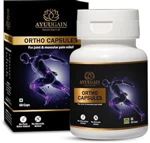 Ayuugain Ortho Capsule for Joint, Muscle, Back, Legs, Shoulder & Knee ...