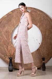 Buy White Cotton Floral Hand Blocks One Shoulder Print Tie-up Jumpsuit ...