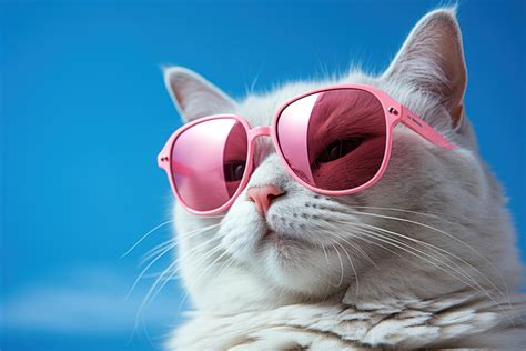 Cool cat in sunglasses on vivid background 29044577 Stock Photo at Vecteezy