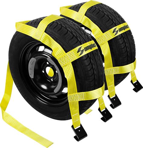 Amazon.com: Sumpluct Tow Dolly Basket Straps with Flat Hooks Fits 14" 15" 16" Car Auto Hauler ...