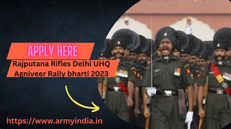 Rajputana Rifles Delhi UHQ Agniveer Rally bharti 2023