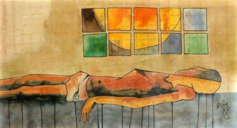 Bheeshma Pitamah - M F Husain - Mahabharat Series Painting - Canvas ...