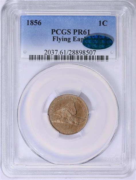 1856 Flying Eagle Cent S-3 PCGS Proof-61 (CAC Green) (Item 1835120 ...