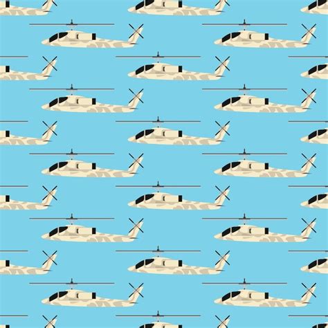 Tapetenmuster Symbol Militärhubschrauber Illustration Hintergrund ...
