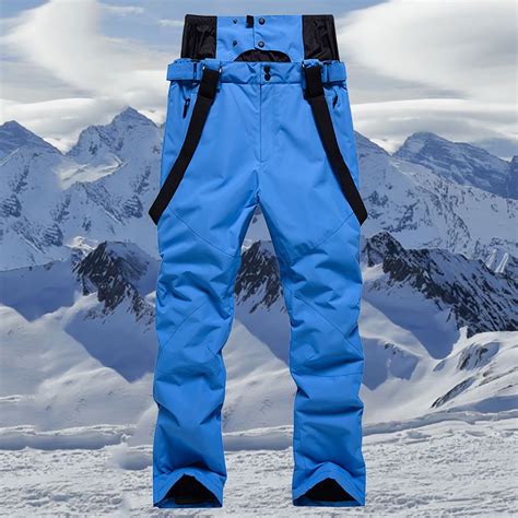 Luxalzxs Snow Pants for Men Women Waterproof Insulated Baggy Ski Pants ...