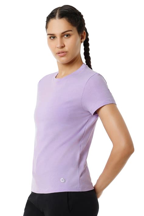 Buy Essential Basic Short Sleeve Round Neck T-Shirt - Digital Lavender ...