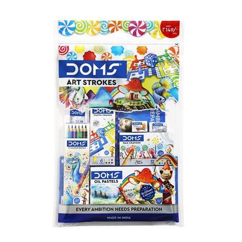 Doms Art Strokes Kit | Perfect Value Pack | Kit for Creative Minds ...