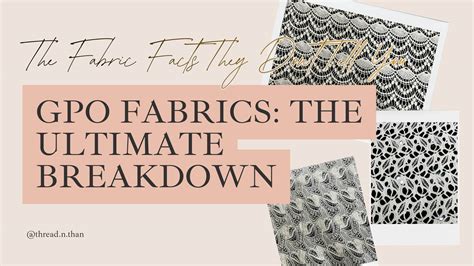 “What Is GPO Fabric? Types, Uses & Why Every Supplier Chooses Thread ...
