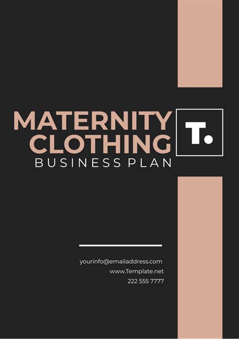 Maternity Clothing Business Plan Template - Edit Online & Download ...