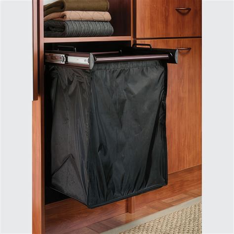 24" Pull-Out Hamper Matt Aluminium | ArchiPro NZ