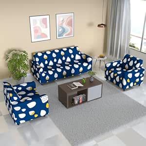 B BESTILO Sofa Cover 3 Seater and 2 Seater Fully Covered Universal 5 ...