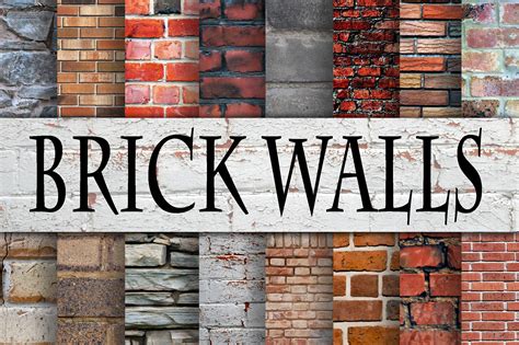 Brick Wall Digital Paper Textures Afbeelding door oldmarketdesigns ...