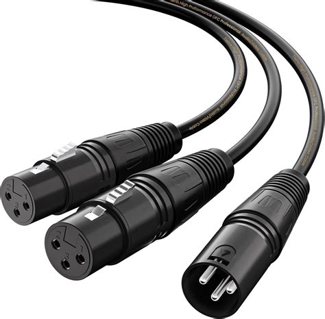Amazon.com: TISINO XLR Y-Splitter Cable, Dual Female XLR to Male XLR Mic Combiner Y Cord ...