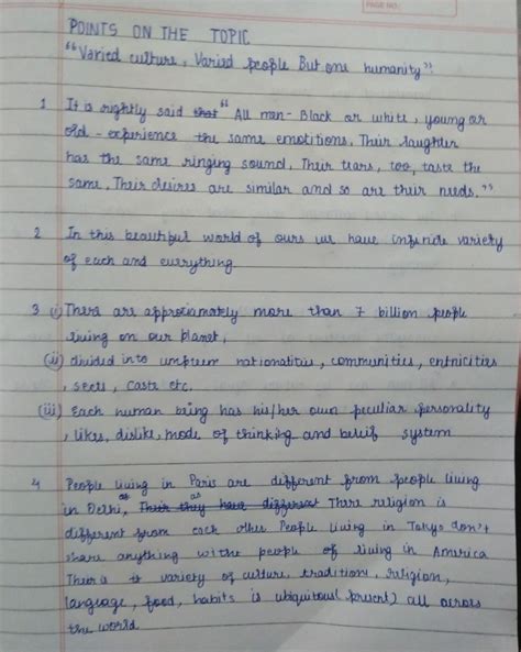 write a speech on varied people varied culture but one humanity ...