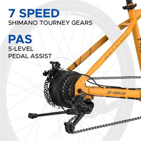EMotorad T-REX AIR Sundown Yellow 29 inches 7 Gear Lithium-ion (Li-ion ...
