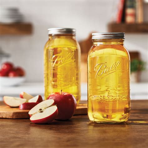 Ball® Wide Mouth Half Gal. 64oz. Glass Mason Jars with Lids and Bands ...