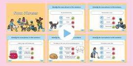 Noun Phrases for KS1 Exercises and Activity PowerPoint