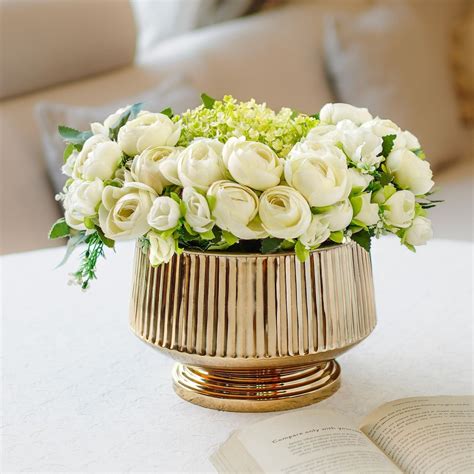 Pedestal Fluted Metal Planter – Behoma