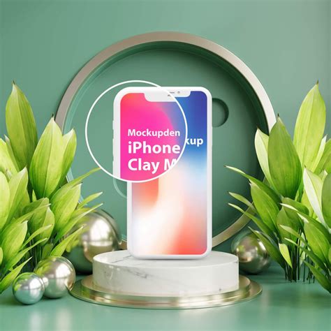 Free iPhone Clay Mockup PSD