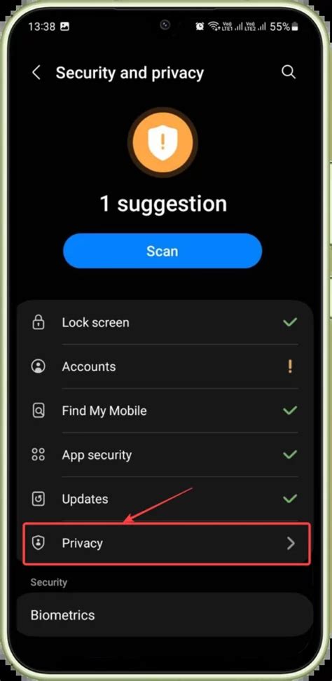Android Turn This Off Setting Privacy 的图像结果