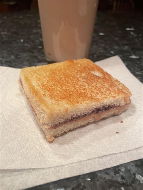 Fried pb&j and chocolate milk : r/eatsandwiches