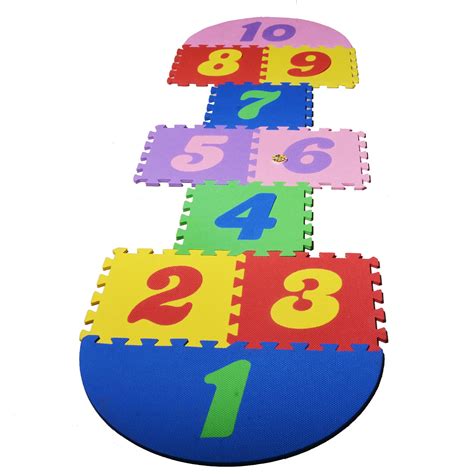 Planet of Toys Indoor Outdoor Garden Family Hopscotch Game EVA Floor ...