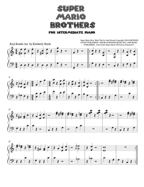 Mario Sheet Music Violin