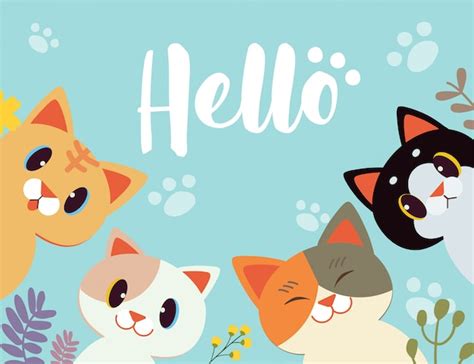 Image result for Hello Cat Cartoon