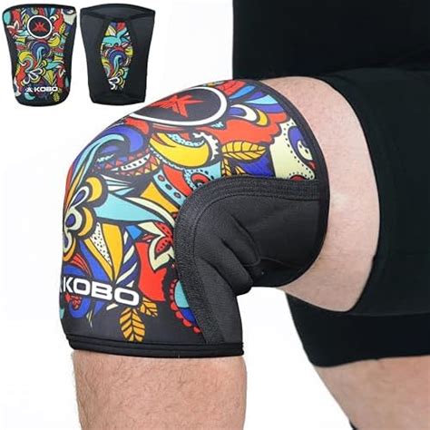 Kobo 7 mm Knee Cap Compression Support Knee Sleeves for Powerlifting ...