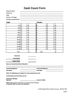 Cash Register Till Sheet Template - Fill and Sign Printable Template Online