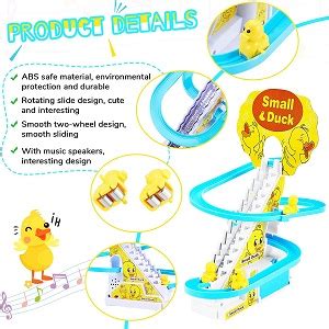 3 Penguin Slide Toy Set, Funny Automatic Stair-Climbing Penguinlings ...