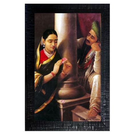 TheLoveMoments Raja Ravi Varma Stolen Interview Painting Digital ...