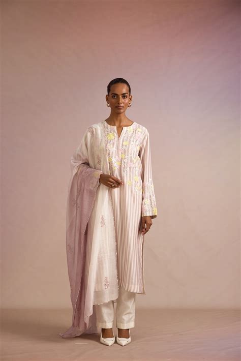 KEIKO PINK STRIPED KURTA SET