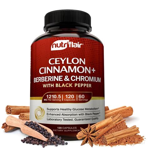Mua Ceylon Cinnamon, Berberine HCL, Chromium, Black Pepper Extract ...