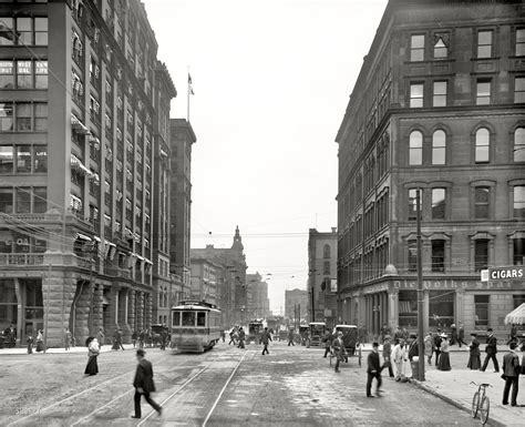 Detroit circa 1906. "Griswold Street at Fort." | Visit detroit, Detroit history, Detroit