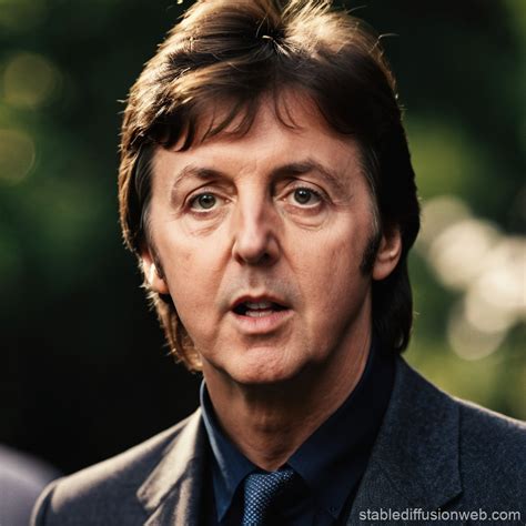 Portrait of Young Paul McCartney | Stable Diffusion Online
