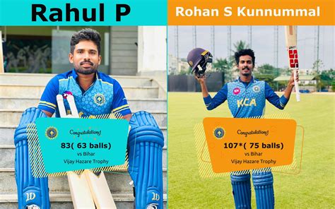 Vijay Hazare Trophy: Bihar VS Kerala-KERALA WON BY 9 WICKETS | Kerala ...