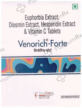 Venorich Forte – Uses, Price, Side Effects | PlatinumRx