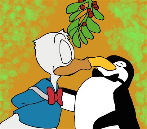 Mary Poppins penguins kissing Donald Duck under t by Mojo1985 on DeviantArt