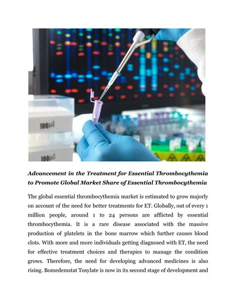 PPT - Essential Thrombocythemia Market PowerPoint Presentation, free download - ID:12588693