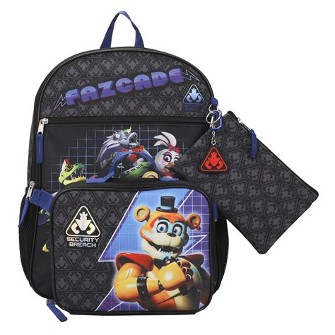 Five Nights At Freddy’s Security Breach Fazcade Youth 5-Piece Backpack ...