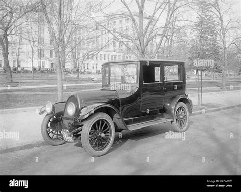 The 1922 Franklin Sedan is captured in this national photograph, showcasing its vintage design ...
