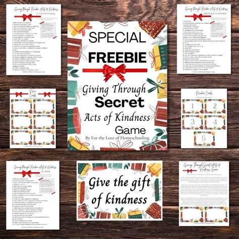 Limited Time FREEBIE: Giving Through Secret Acts of Kindness Game - The ...