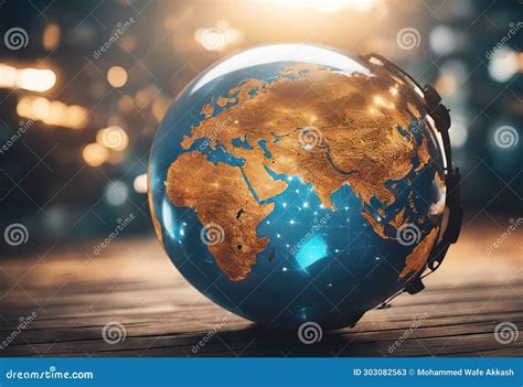 Abstract Globe Background Stock IllustrationThe Media Breaking News ...