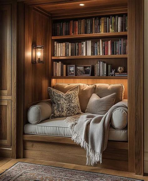 Pin by Aurelia Malkin on Book Nook | Home library rooms, Home library design, Cozy home library