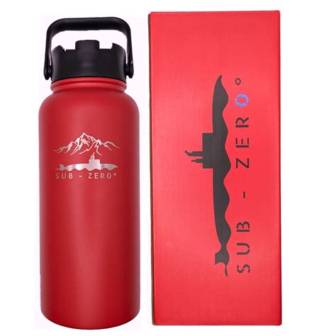 Sports Water Bottle - 32oz, 2-in-1 Lid (Water Bottle with Straw & Spout ...