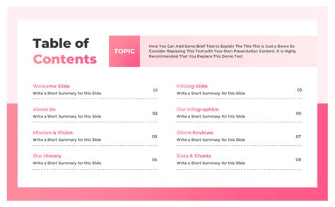 Image result for Slides Go Table of Contents Template