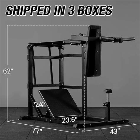 GMWD Pendulum Squat Machine Knee Friendly Leg Killer Compact Home Gym