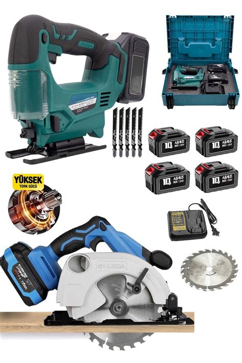 OG GERMANY STEEL ALMAN 980FV 4 AKÜLÜ ŞARJLI DEKUPAJ TESTERE VE AKÜLÜ ...