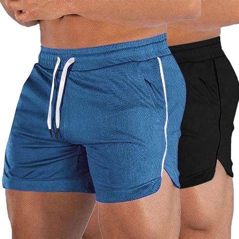 Buy EVERWORTH Men's Athletic Shorts Gym Workout Short Shorts Casual ...